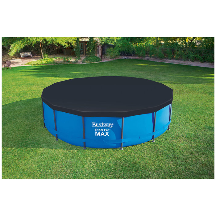 Bestway Flowclear Round 15' Pool Cover for Above Ground Frame Pools (Cover Only) & Reviews
